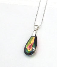 Load image into Gallery viewer, Crystal Drop and Sterling Silver Necklace