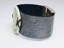 Load image into Gallery viewer, Leather and Ceramic Bracelet