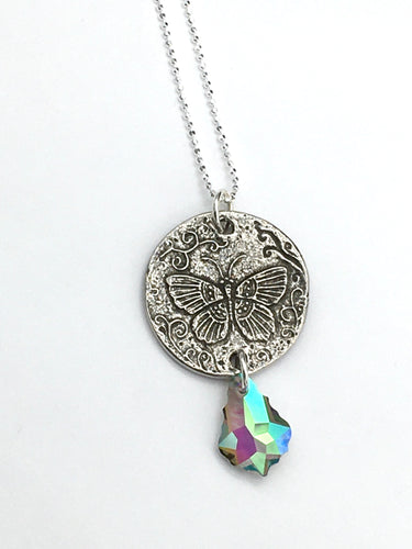 Crystal and Butterfly Necklace