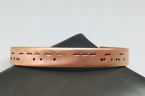 Morse Code *Swear Words* Copper Cuff Bracelet