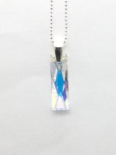 Load image into Gallery viewer, Crystal Column and Sterling Silver Necklace
