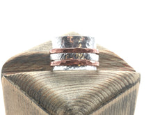 Load image into Gallery viewer, Sterling and Copper Spinner Ring / Fidget Ring