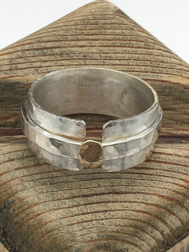 14K and Sterling Ring